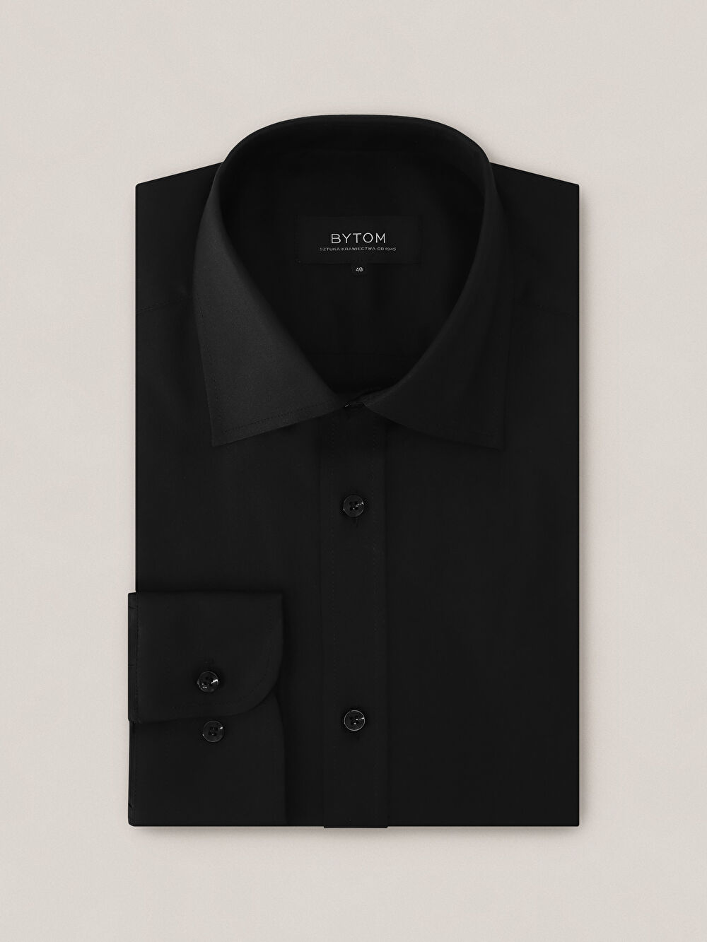 CZARNA KOSZULA ROMA DŁUGI RĘKAW - 2