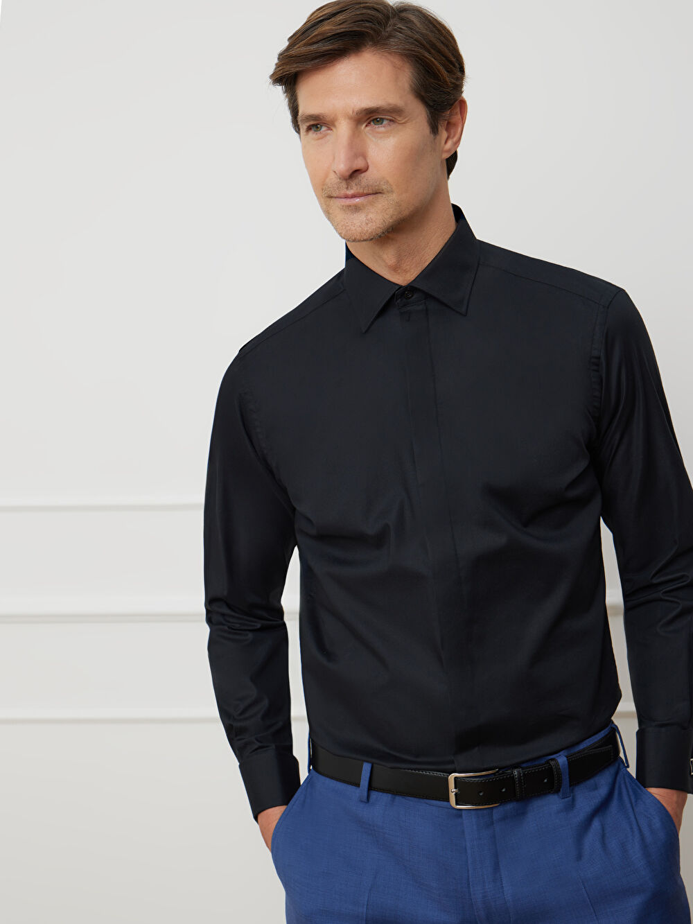 CZARNA KOSZULA ROMA DŁUGI RĘKAW - 7