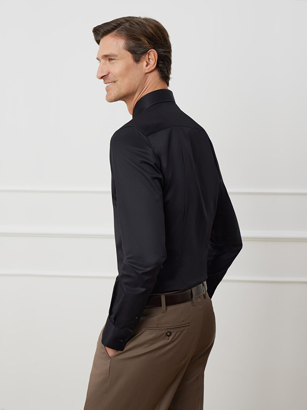 CZARNA KOSZULA ROMA DŁUGI RĘKAW - 4