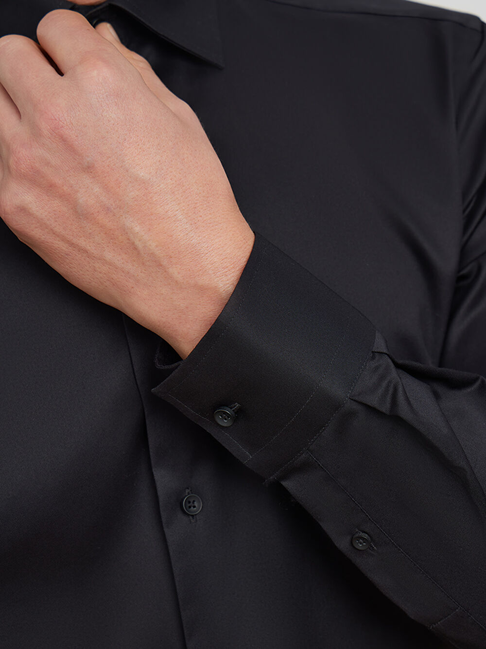 CZARNA KOSZULA ROMA DŁUGI RĘKAW - 5