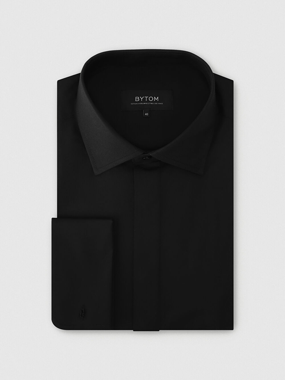 CZARNA KOSZULA ROMA DŁUGI RĘKAW - 2