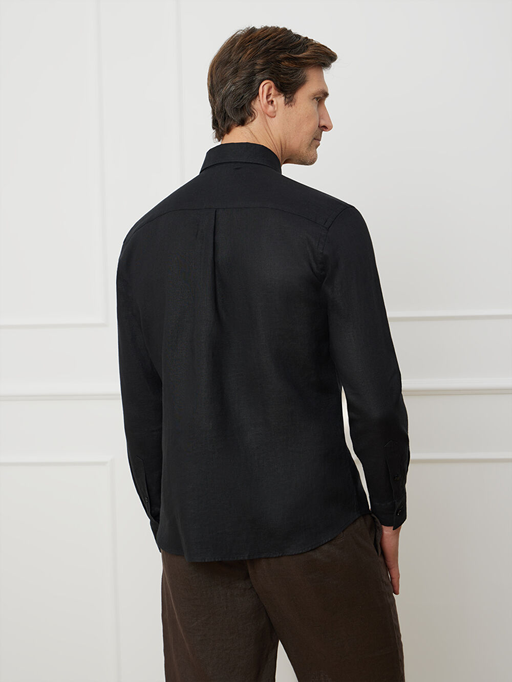 CZARNA KOSZULA CAPRI DŁUGI RĘKAW - 4