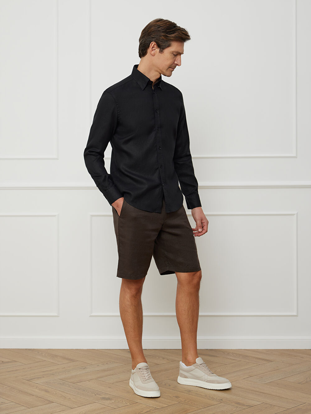 CZARNA KOSZULA CAPRI DŁUGI RĘKAW - 7