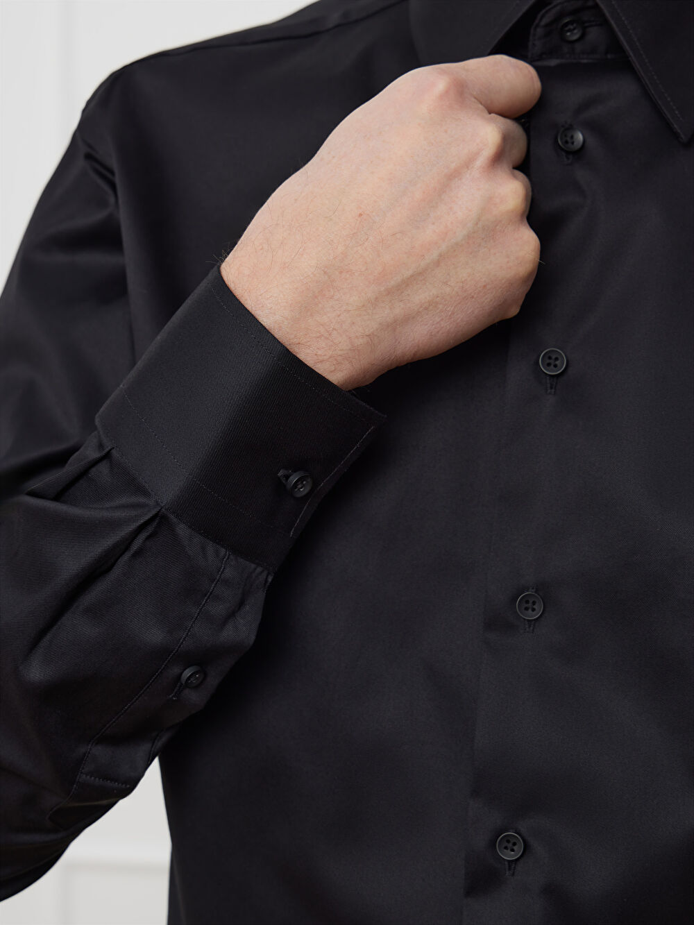 CZARNA KOSZULA LONDON DŁUGI RĘKAW - 5