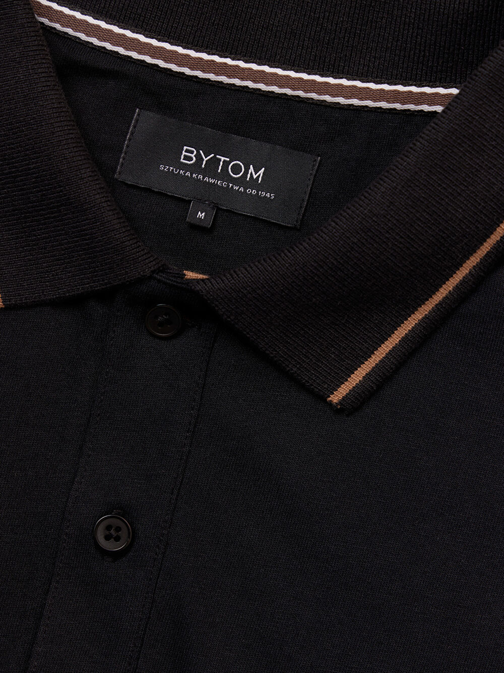 CZARNE POLO VOLSKOF DŁUGI RĘKAW - 3