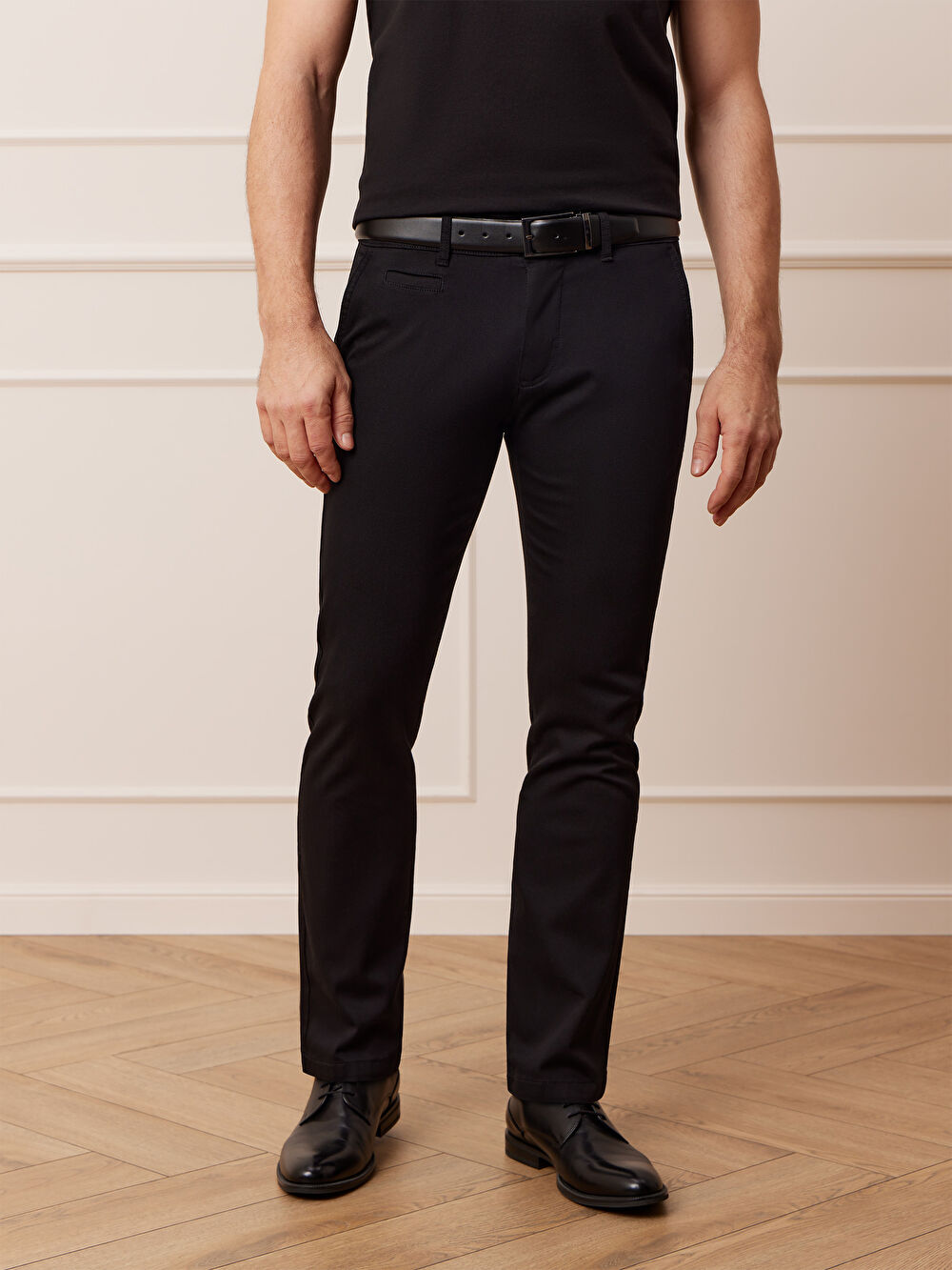 CZARNE SPODNIE WES - 4