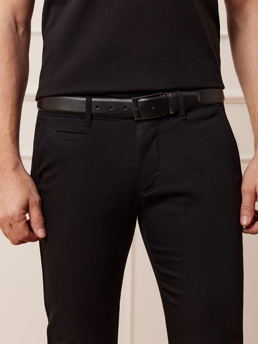 CZARNE SPODNIE WES - 5