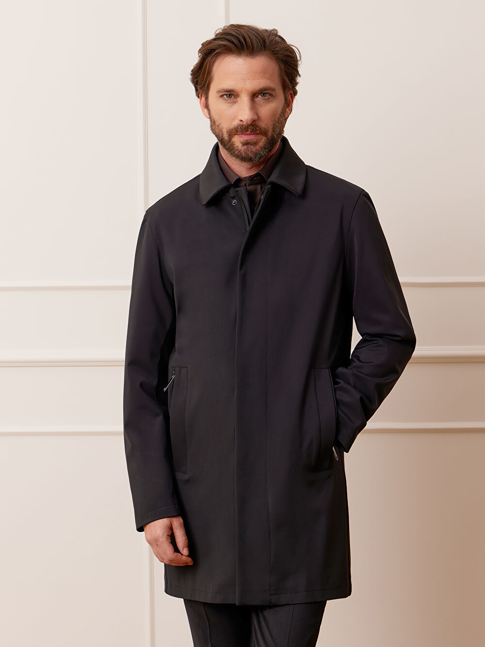 CZARNY PŁASZCZ TOMSFORT - 4