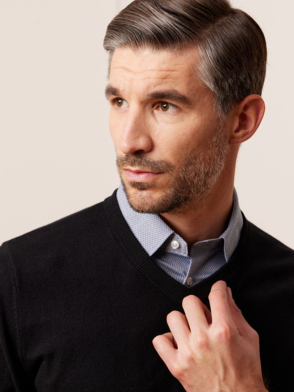 CZARNY SWETER PEASTON - 3