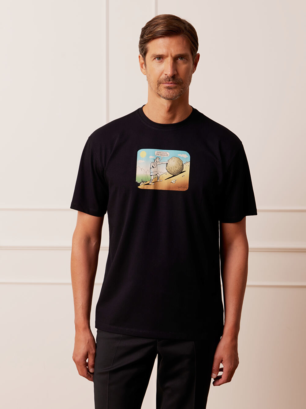 CZARNY T-SHIRT MLECZKO - 4
