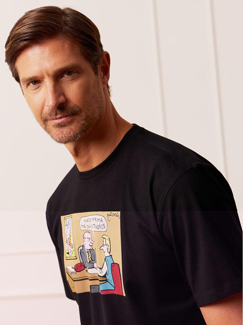 CZARNY T-SHIRT MLECZKO - 5