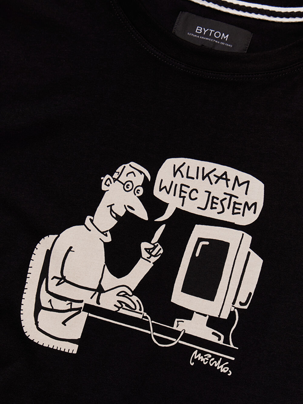 CZARNY T-SHIRT MLECZKO - 3