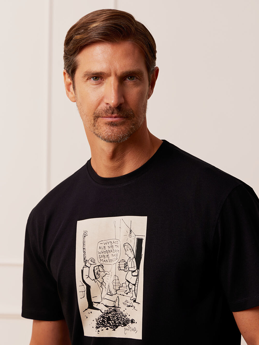 CZARNY T-SHIRT MLECZKO - 4