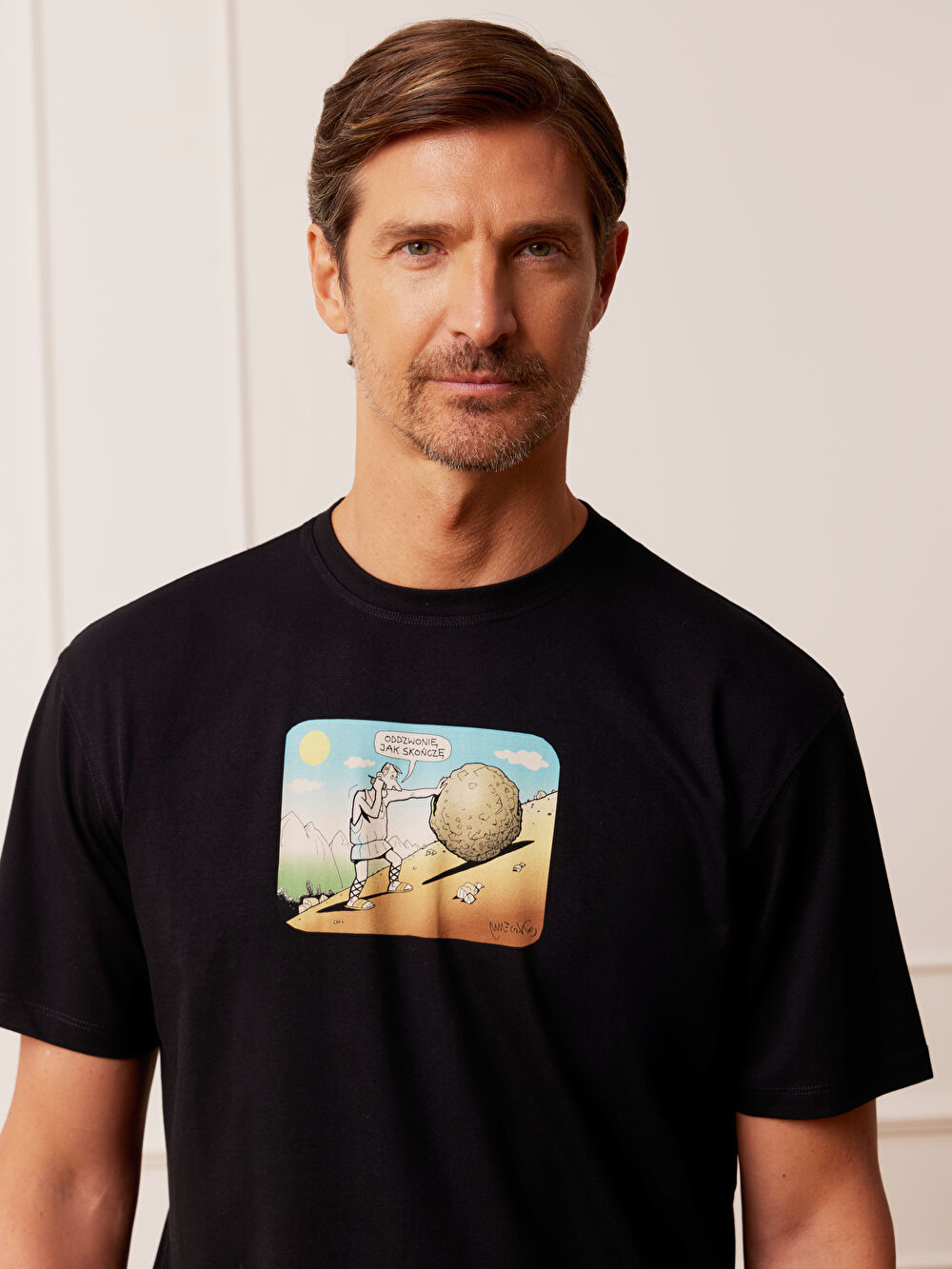 CZARNY T-SHIRT MLECZKO - 5