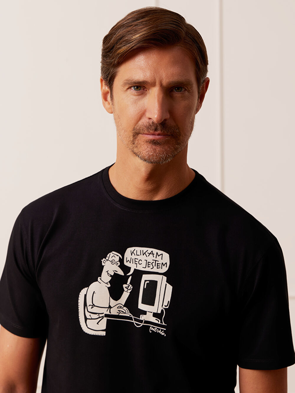 CZARNY T-SHIRT MLECZKO - 5