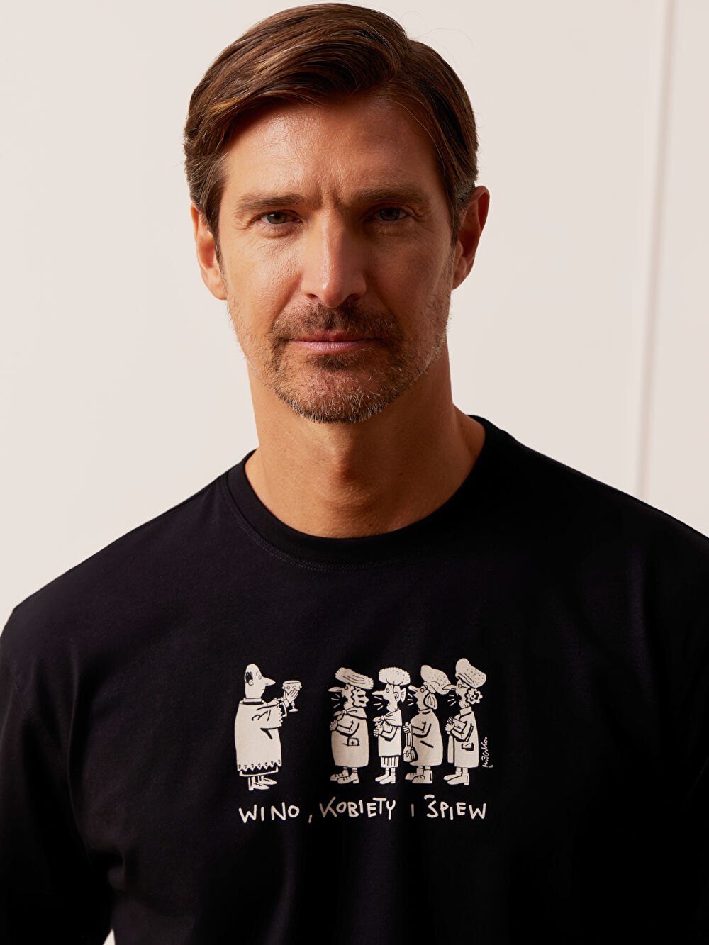 CZARNY T-SHIRT MLECZKO - 5