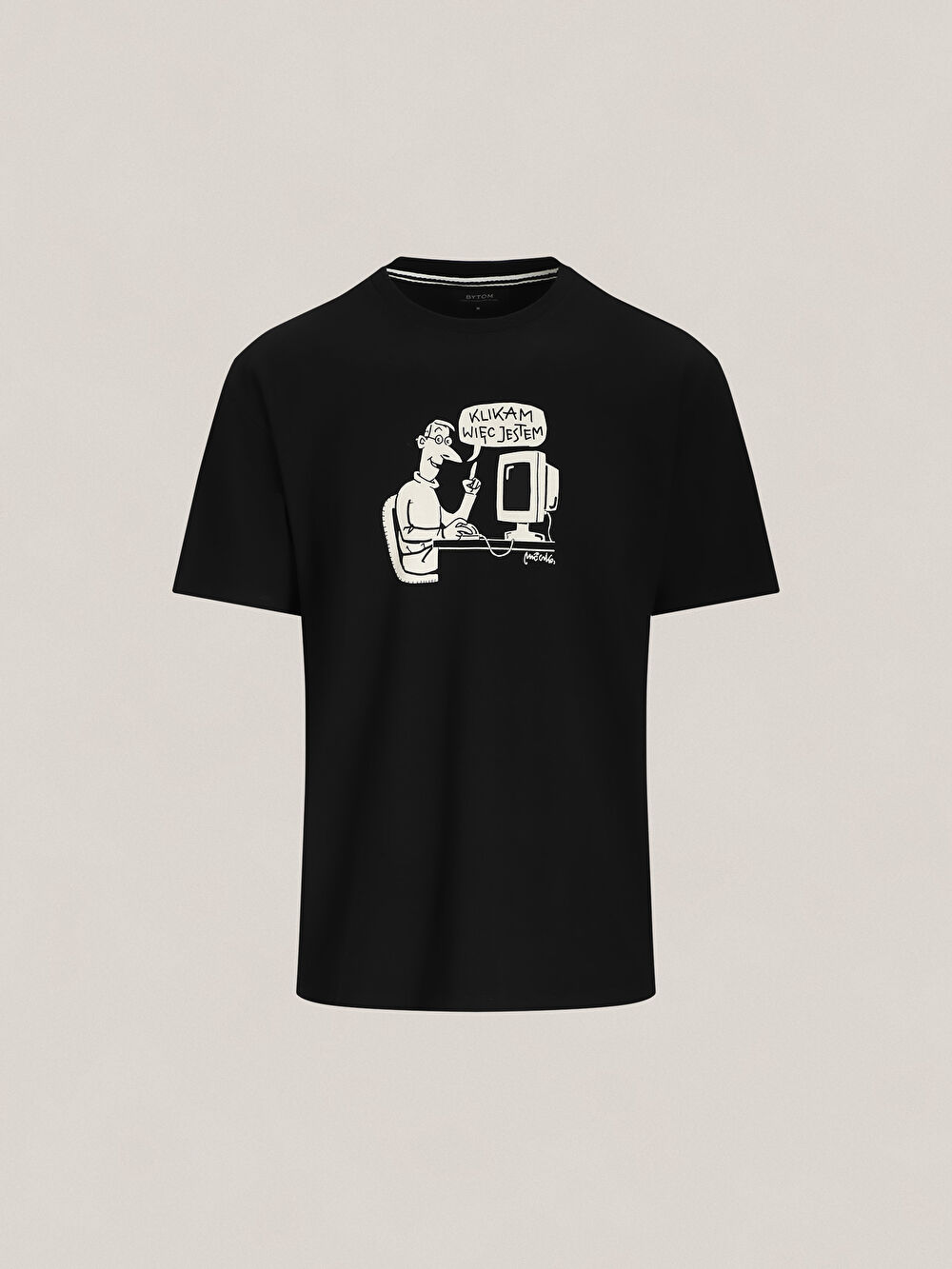 CZARNY T-SHIRT MLECZKO - 2