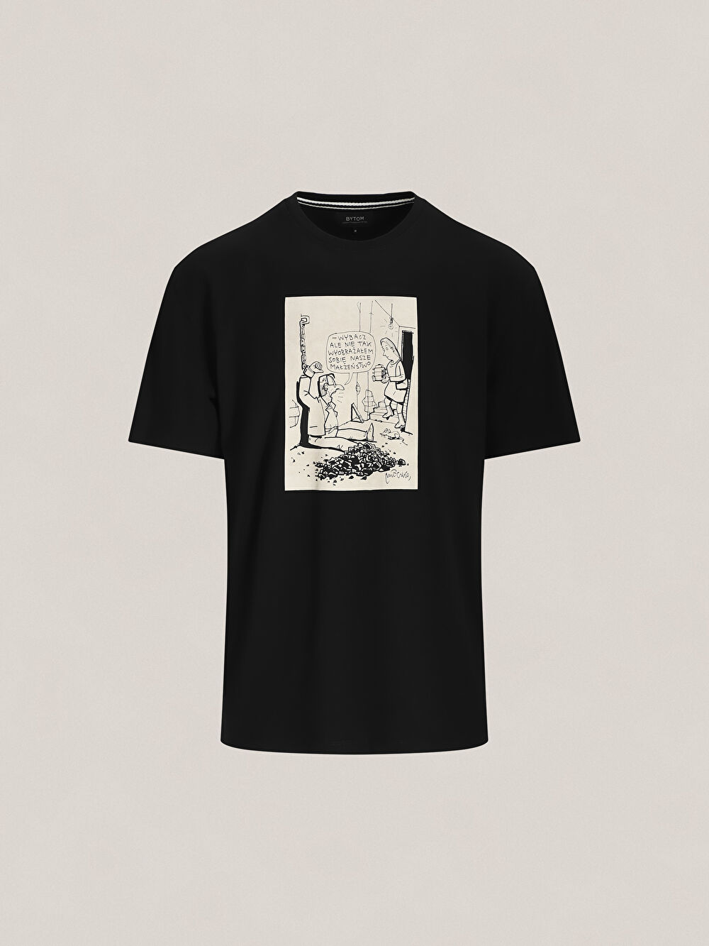 CZARNY T-SHIRT MLECZKO - 2