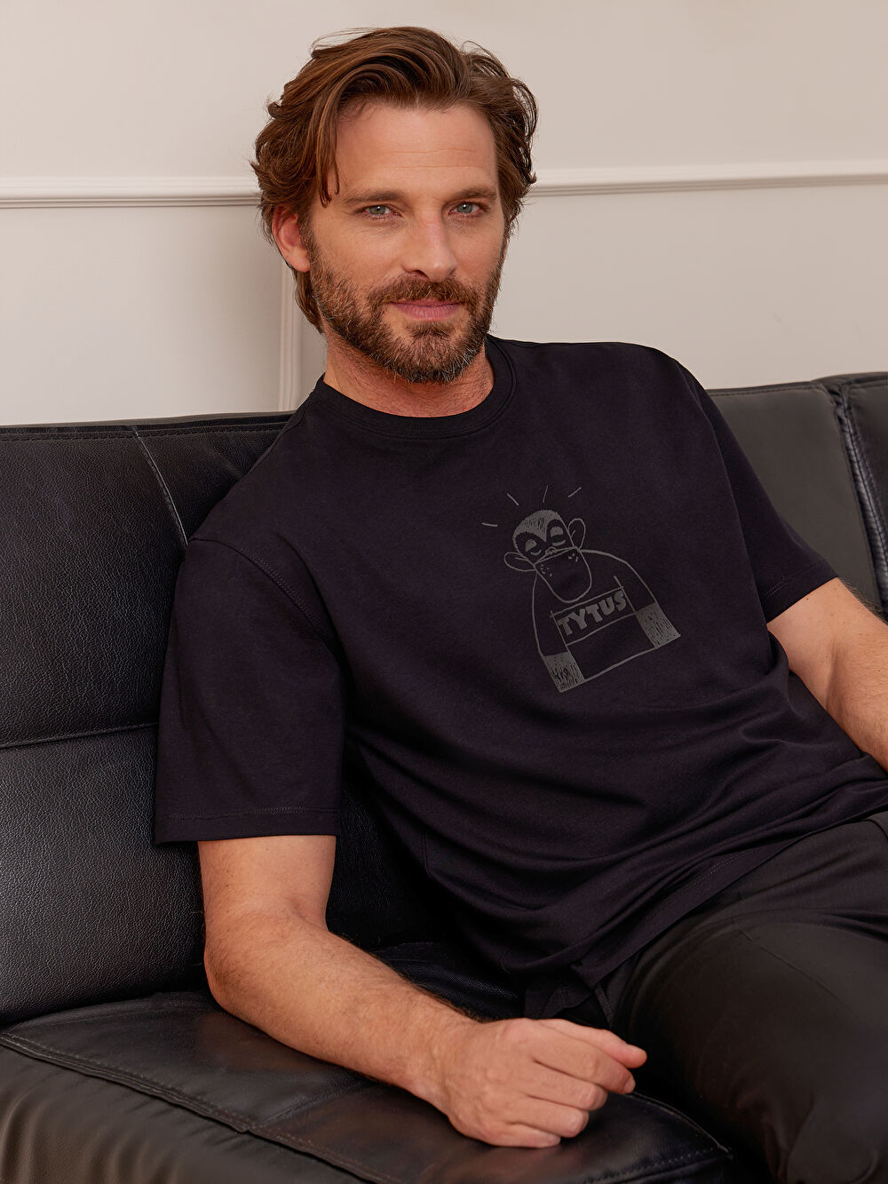 T-SHIRT CZARNY TYTUS, ROMEK I A'TOMEK - 5