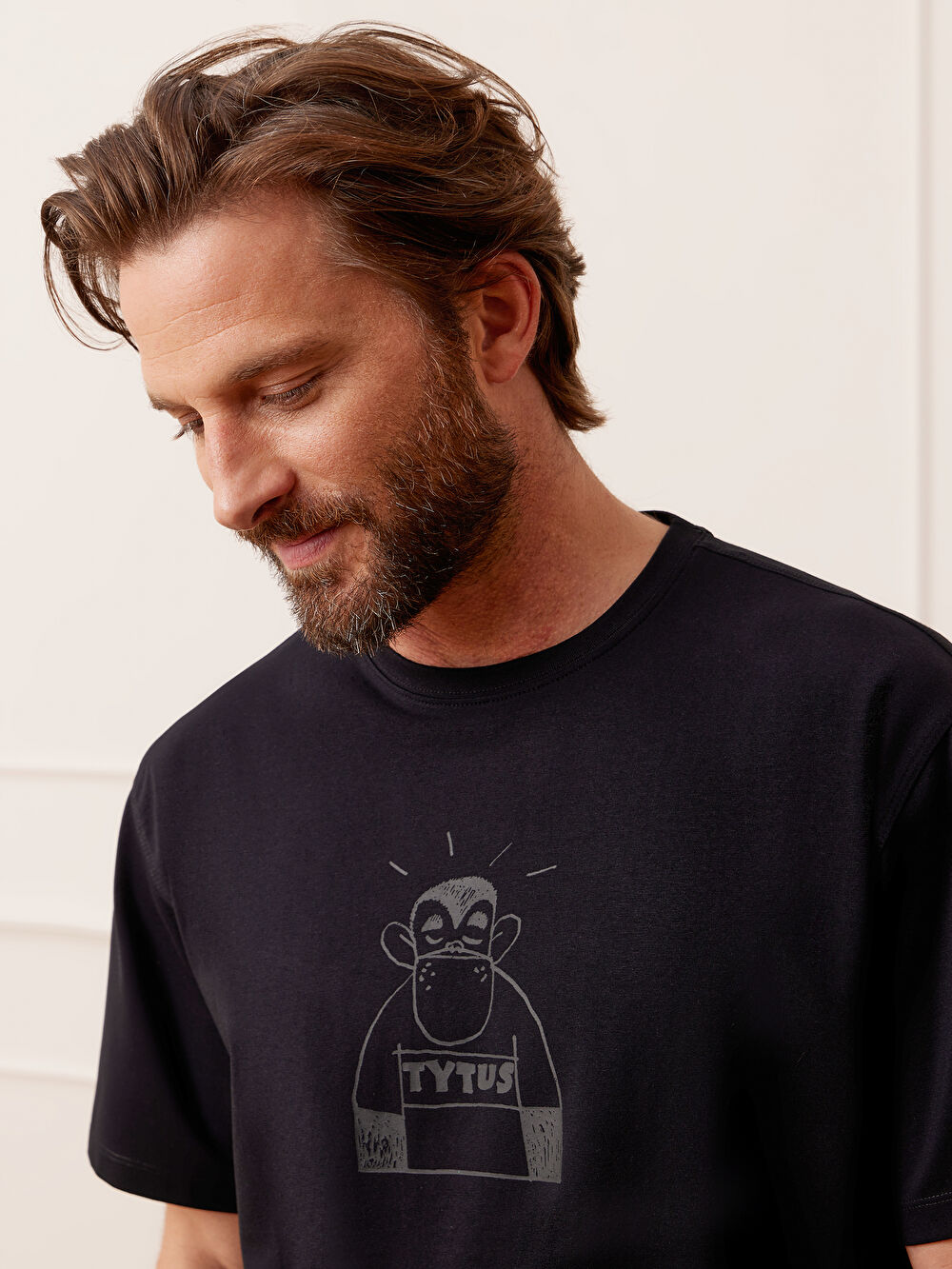 T-SHIRT CZARNY TYTUS, ROMEK I A'TOMEK