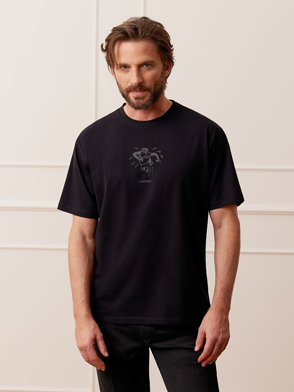 T-SHIRT CZARNY TYTUS, ROMEK I A'TOMEK - 4