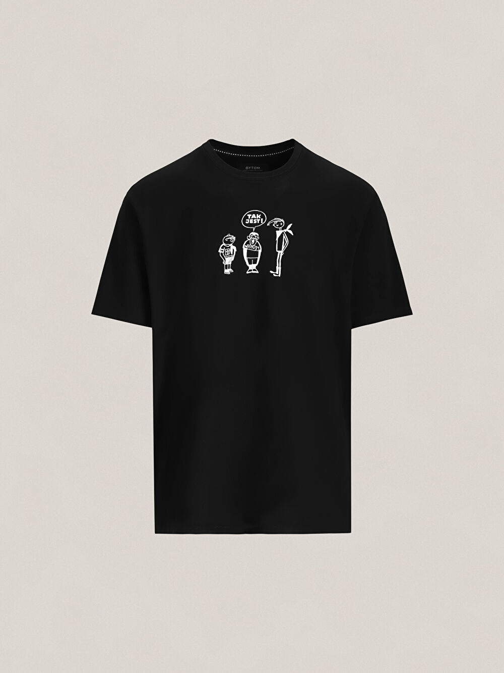 T-SHIRT CZARNY TYTUS, ROMEK I A'TOMEK - 2