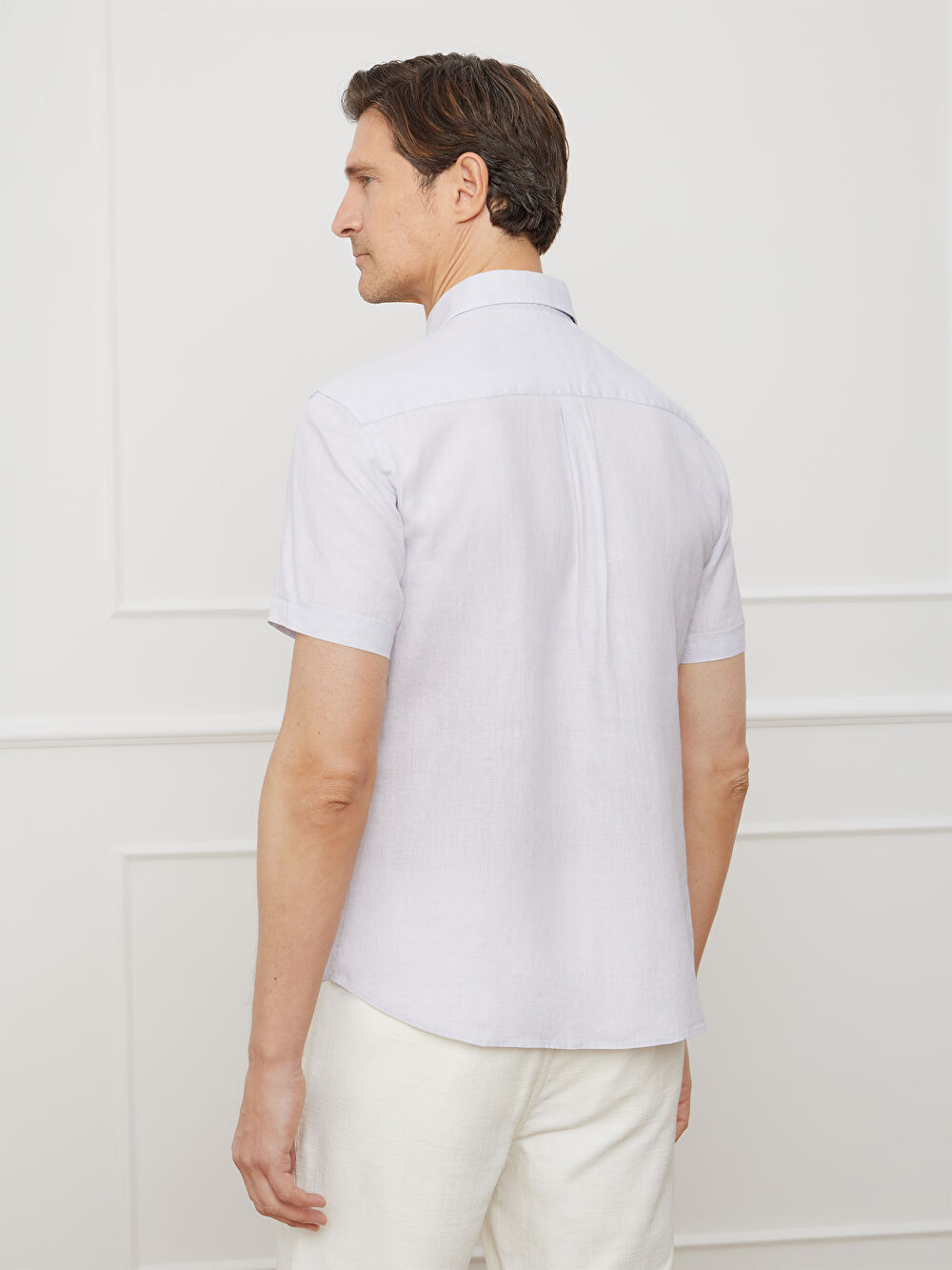 FIOLETOWA KOSZULA CAPRI KRÓTKI RĘKAW - 2