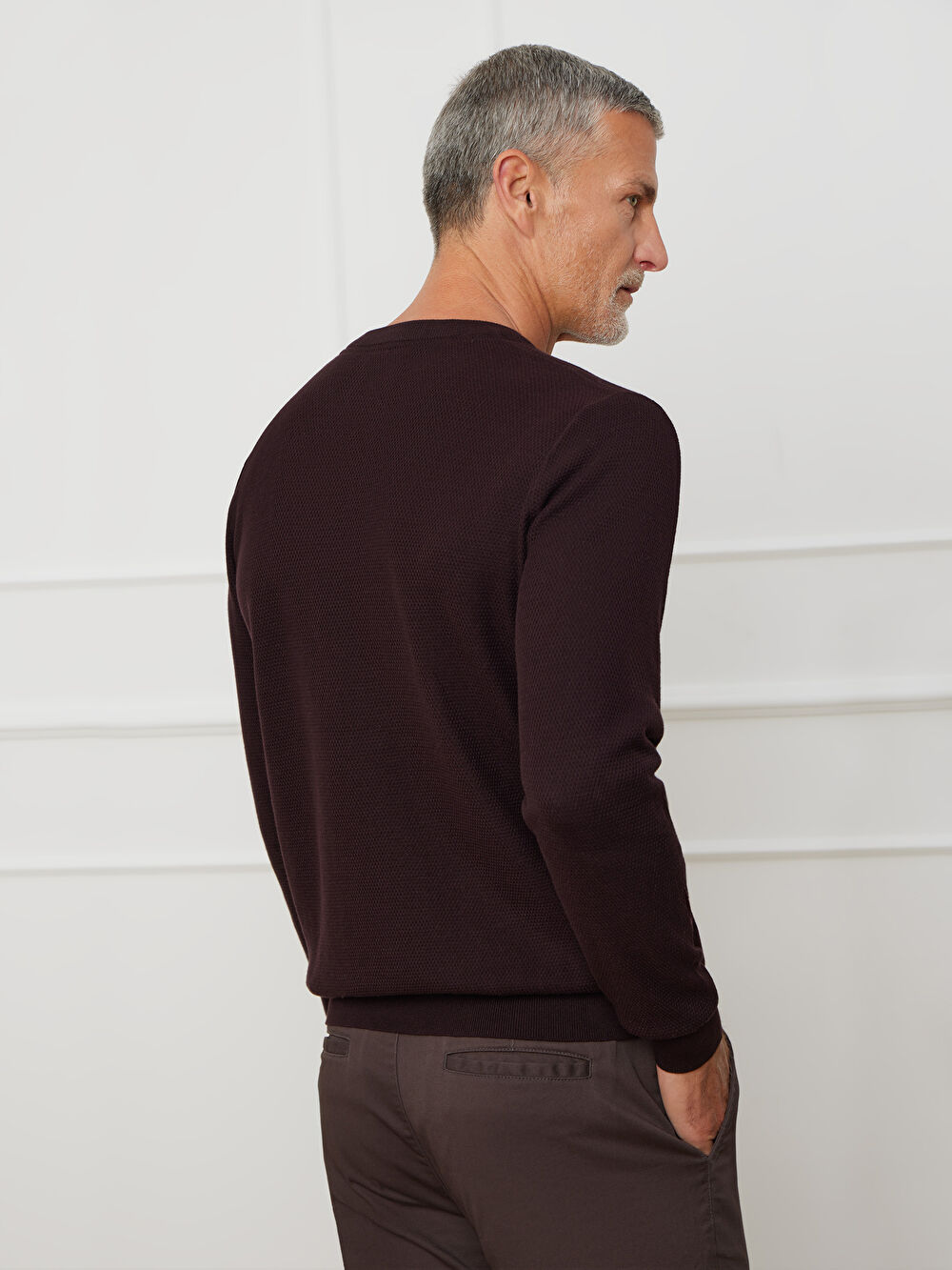 FIOLETOWY SWETER MAISON - 3