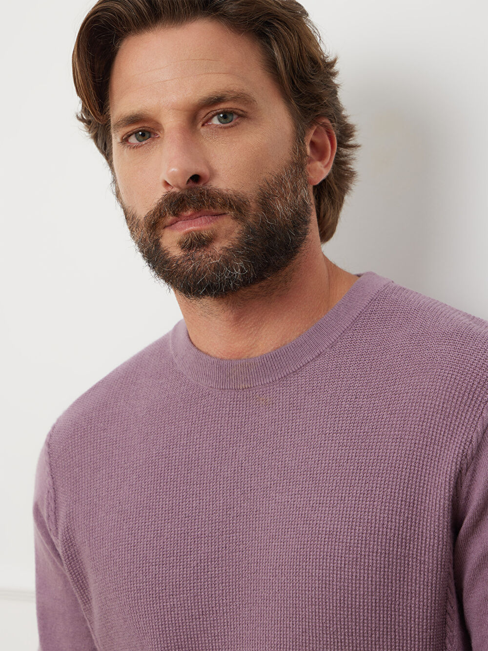 FIOLETOWY SWETER WARREN - 4