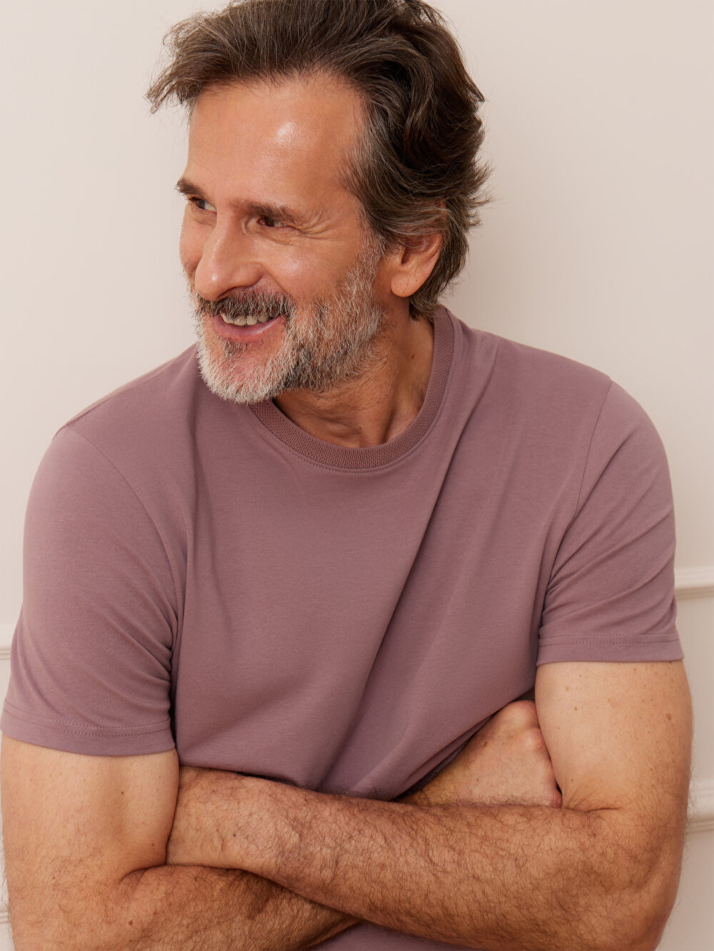 FIOLETOWY T-SHIRT BELSAY - 8