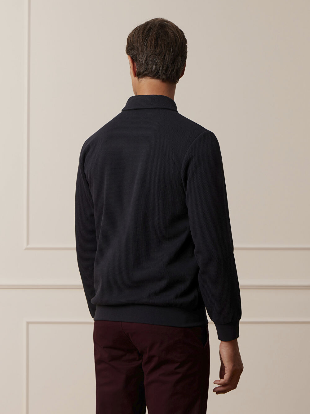 GRANATOWA BLUZA WORTHEN - 6
