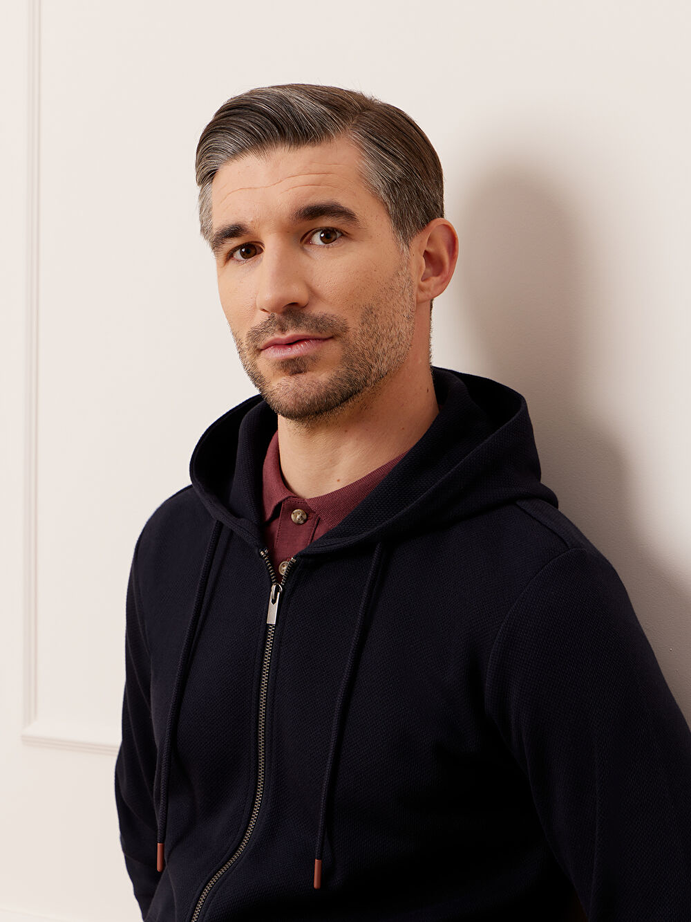 GRANATOWA BLUZA BIRGHAAM - 5