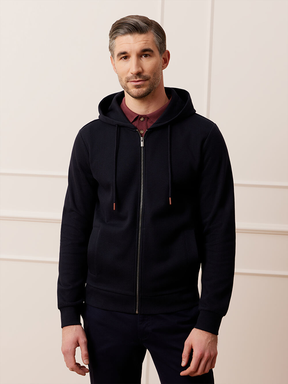 GRANATOWA BLUZA BIRGHAAM