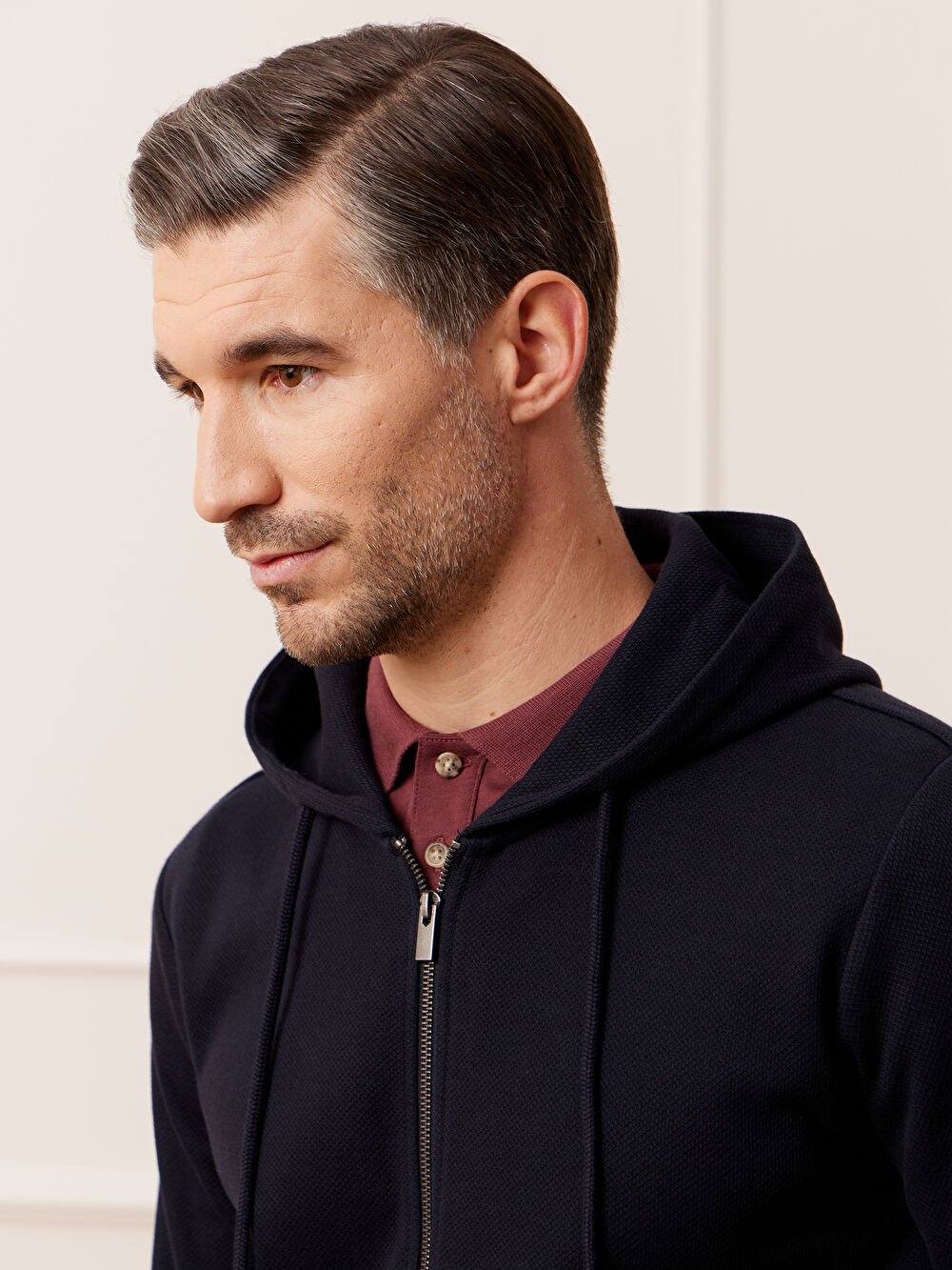 GRANATOWA BLUZA BIRGHAAM - 4