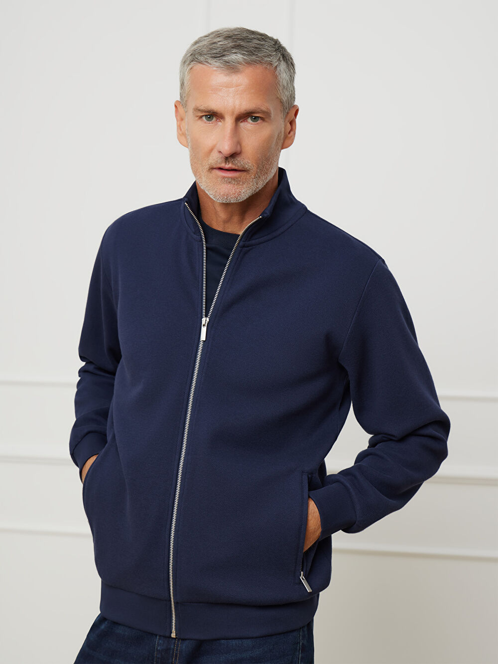 GRANATOWA BLUZA KLOUSTER - 6
