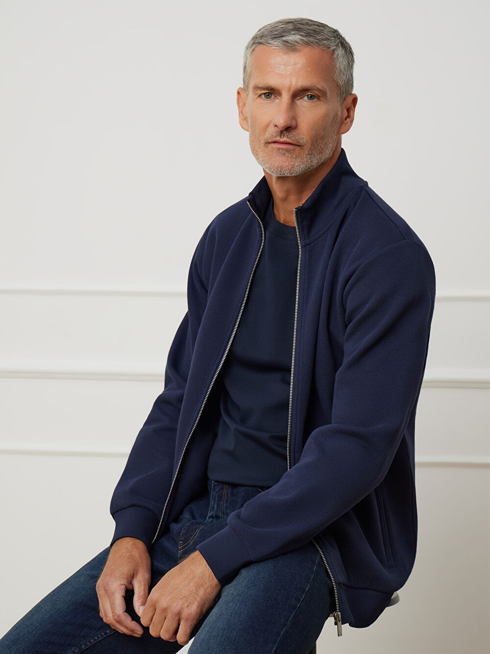 GRANATOWA BLUZA KLOUSTER - 5