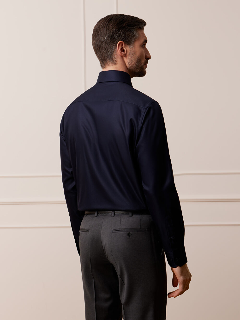 GRANATOWA KOSZULA MONACO DŁUGI RĘKAW - 7