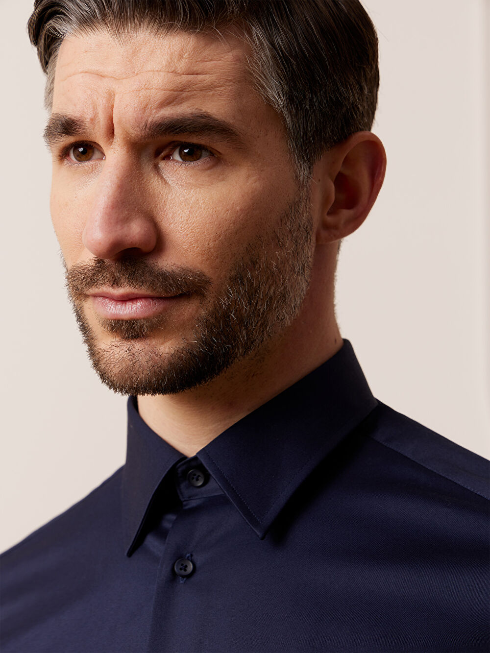 GRANATOWA KOSZULA MONACO DŁUGI RĘKAW - 5