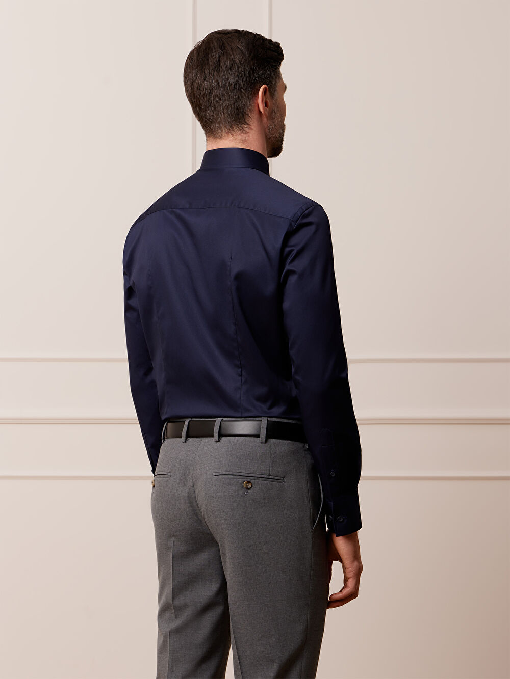 GRANATOWA KOSZULA MONACO DŁUGI RĘKAW - 7