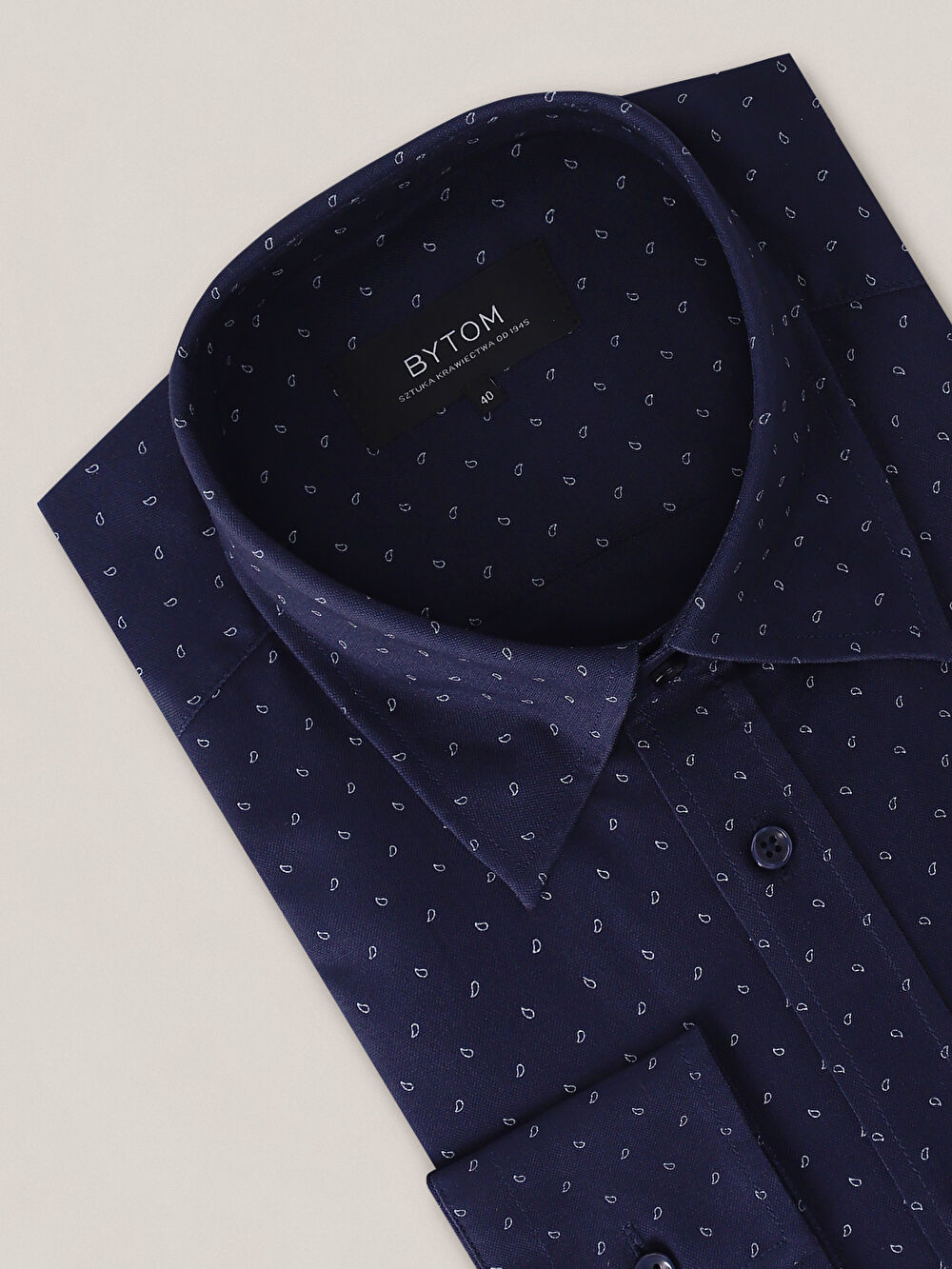 GRANATOWA KOSZULA CAPRI DŁUGI RĘKAW - 3