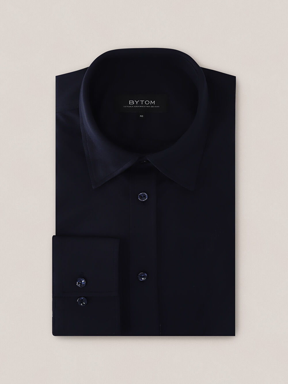 GRANATOWA KOSZULA CAPRI DŁUGI RĘKAW