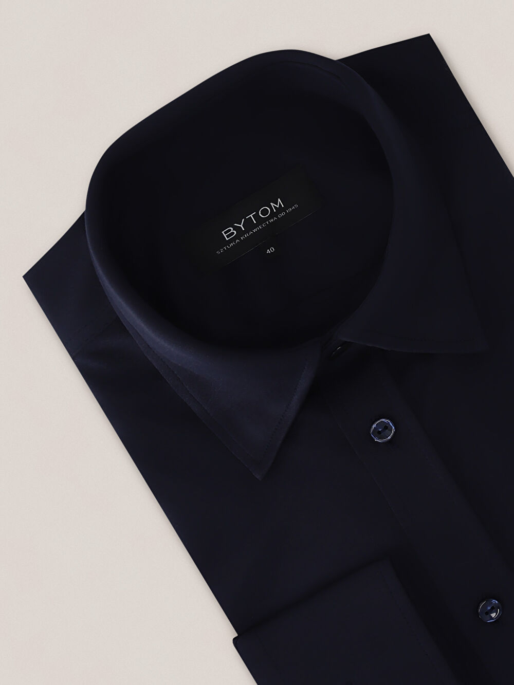 GRANATOWA KOSZULA CAPRI DŁUGI RĘKAW - 2