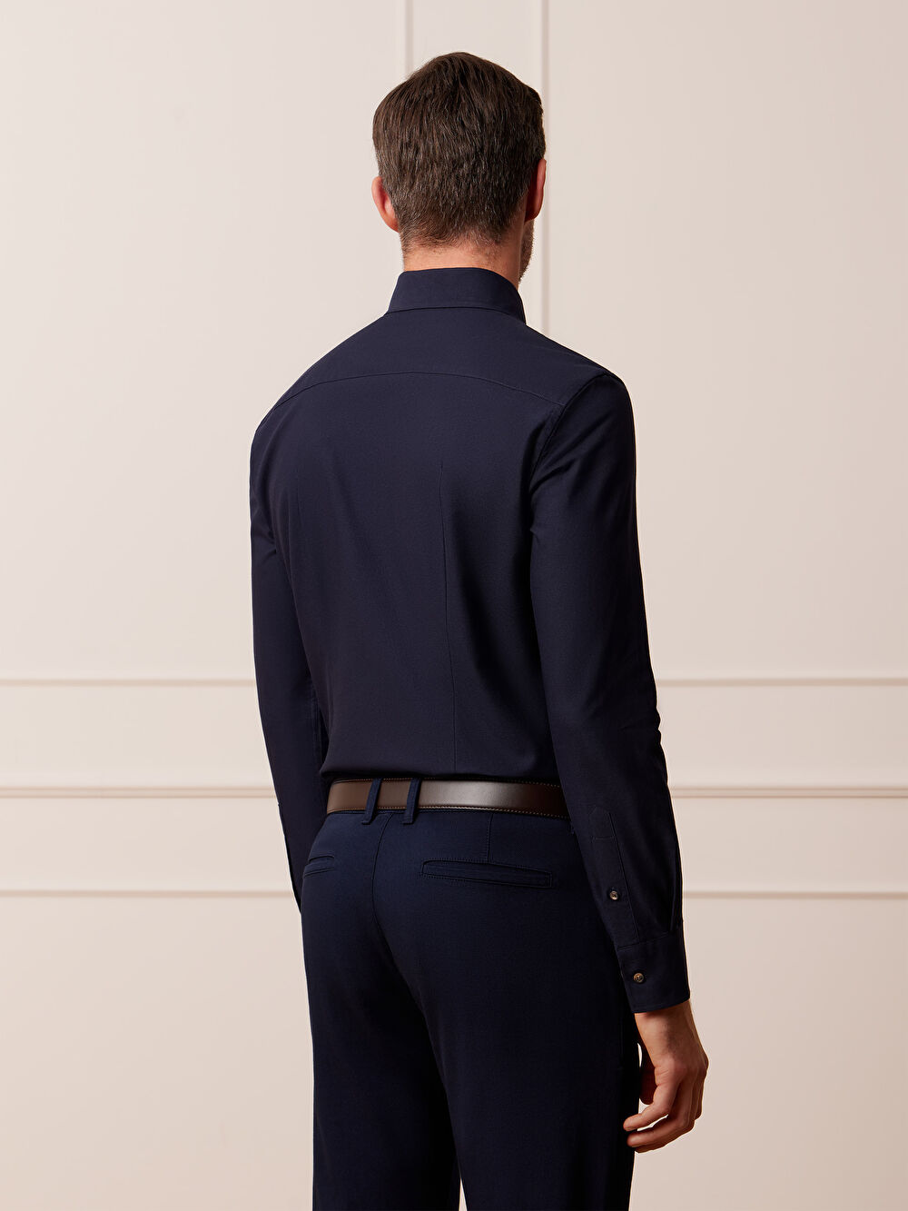 GRANATOWA KOSZULA CAPRI DŁUGI RĘKAW - 6