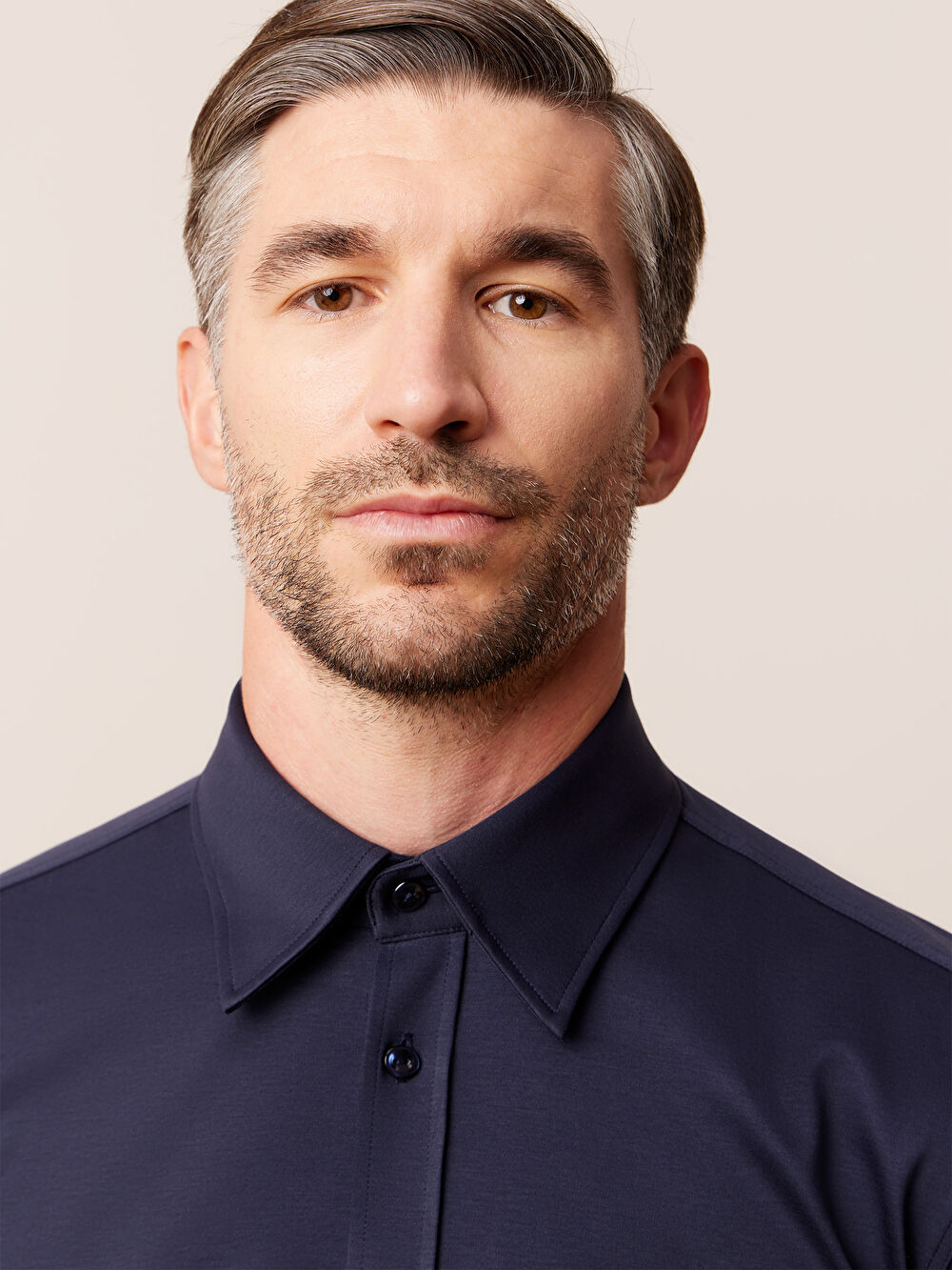 GRANATOWA KOSZULA CAPRI DŁUGI RĘKAW - 5