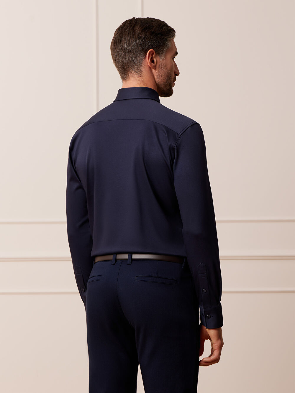 GRANATOWA KOSZULA CAPRI DŁUGI RĘKAW - 6