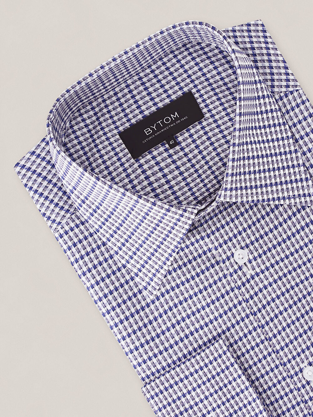 GRANATOWA KOSZULA HAGA DŁUGI RĘKAW - 3