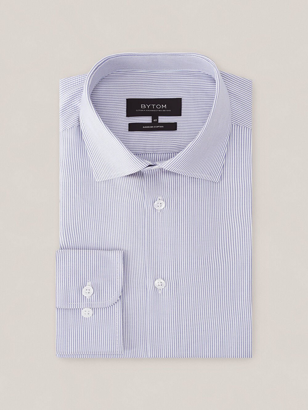 GRANATOWA KOSZULA ROMA DŁUGI RĘKAW - 2