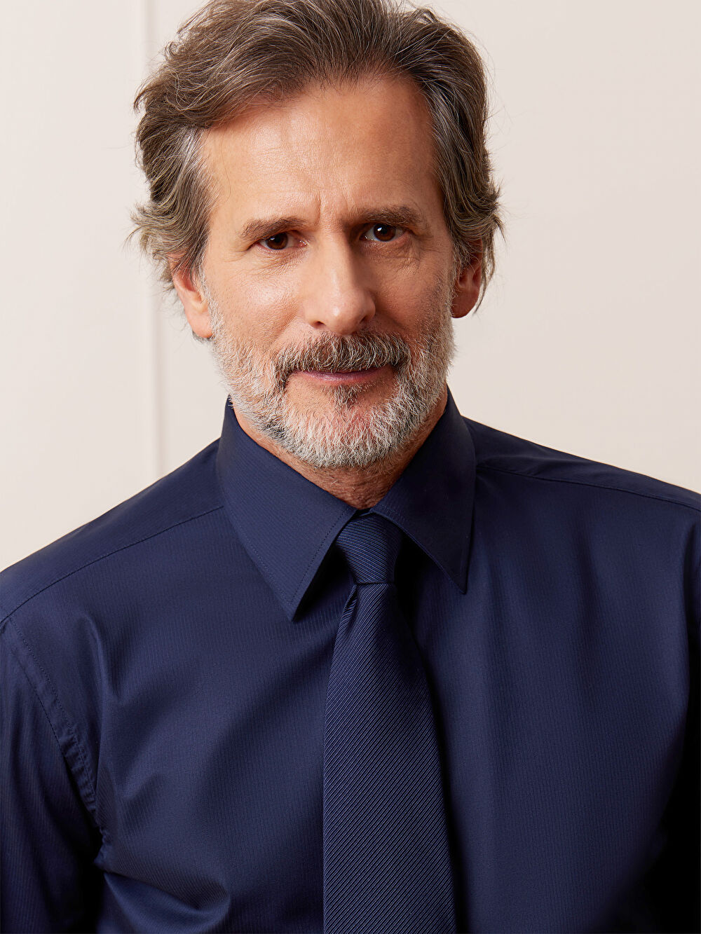 GRANATOWA KOSZULA HAGA DŁUGI RĘKAW - 4