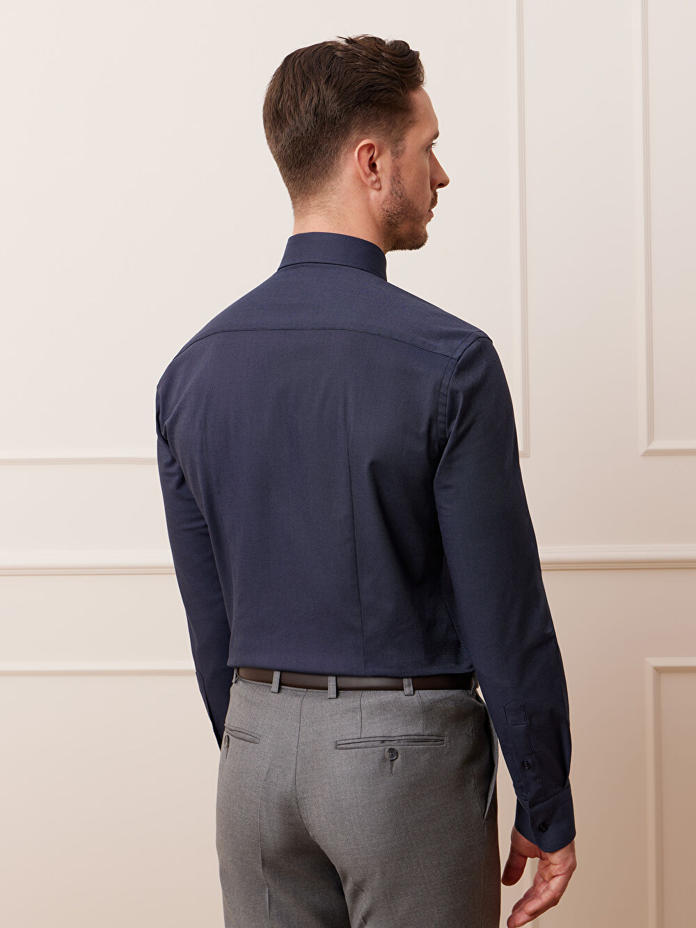 GRANATOWA KOSZULA CAPRI DŁUGI RĘKAW - 7