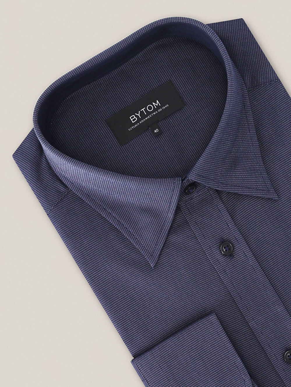 GRANATOWA KOSZULA CAPRI DŁUGI RĘKAW - 3